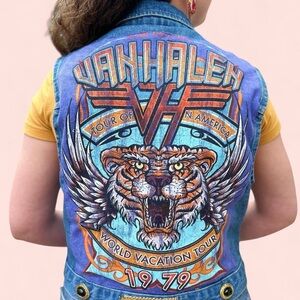 Denim Vest with Van Halen Back